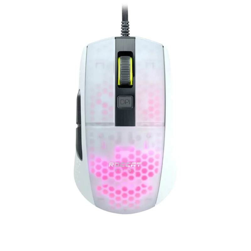 Roccat Burst Pro Extreme Lightweight Optical Gaming Mouse - White - فأرة